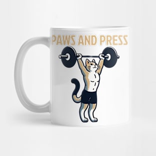 Paws and Press: Cat Power Lifter Mug